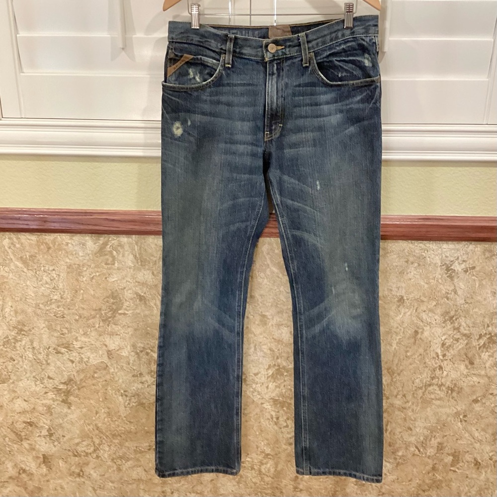 Ariat M4 32x34 Tag Size Jeans Actual 34x34 Men’s Distressed Straight Leg
